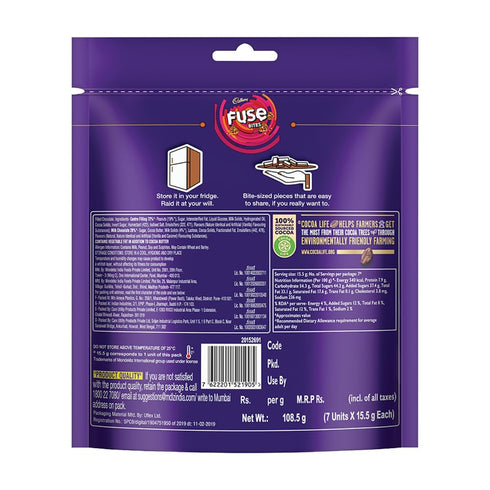 Cadbury Fuse Peanut & Caramel filled Chocolate