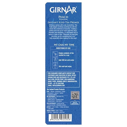 Girnar Instant Iced Tea Peach Flavour