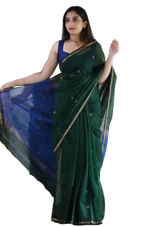 Vasthrlay Banarasi Printed Unstitched Saree
