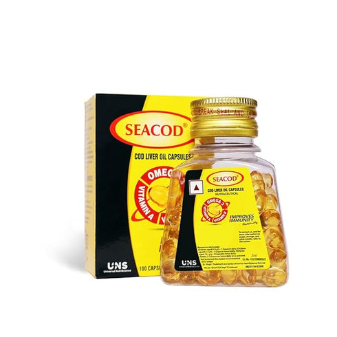 Seacod Cod Fish Liver Oil 100 softgel Capsules