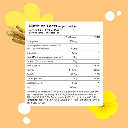 Plix Life Ultra Vitality Effervescent TabletOrange Burst 15 Effervescent Tablet