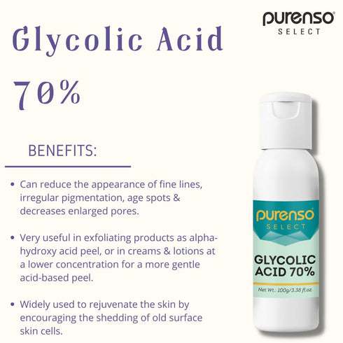 Purenso Select - Liquid Glycolic Acid 70%| 100G
