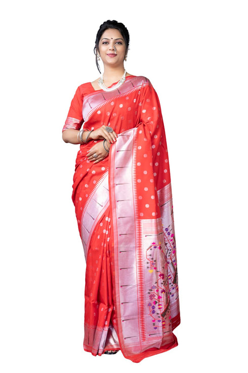 Vasthrlay Paithani Unstitched Saree