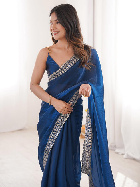 Vasthrlay Embroidered Unstitched Kr Ethnic Wear