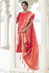 Vasthrlay Wine Jacquard Saree