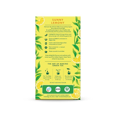 Eco Valley Organic Green Sunny Lemony Tea Bags