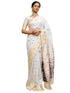 Vasthrlay Weaving Printed Off White Off White Saree