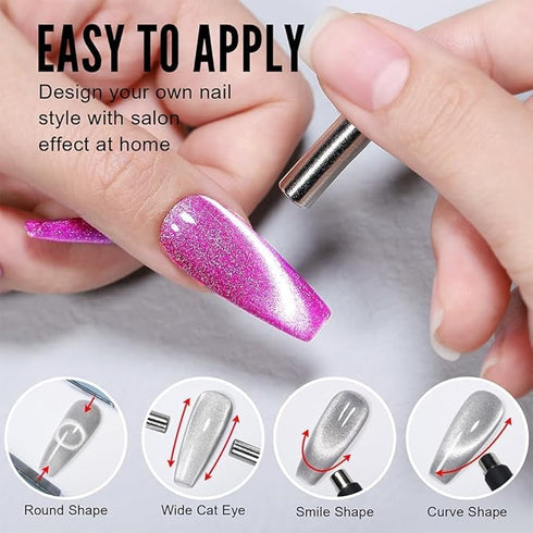 Bolt Bee 9D Cat Eye Gel Nail Polish Magnetic Soak Off UV/LED Gel