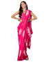 Vasthrlay Georgette Printed Unstitched Pink Saree