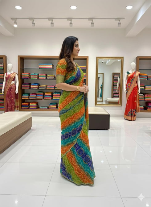 Vasthrlay Multicolor Lightweight Rajasthani Traditional