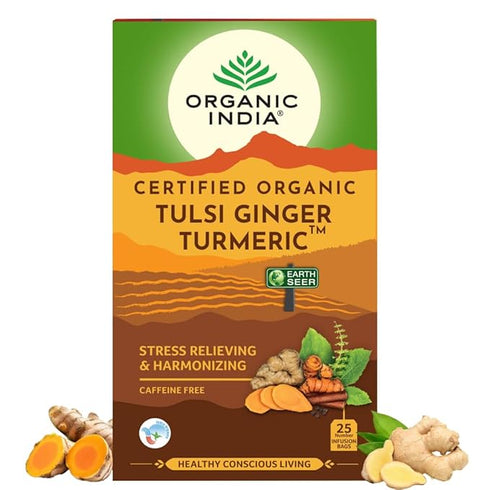 Organic India Tulsi Ginger Turmeric Tea bags