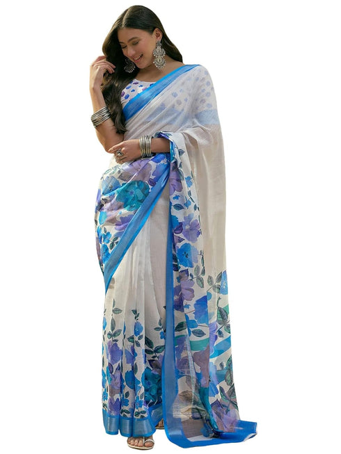 Vasthrlay Shimmer Coral Saree