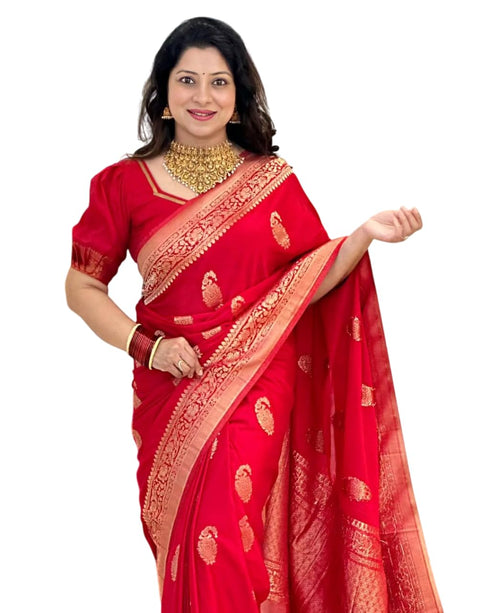 Vasthrlay Kanjivaram Designer Saree