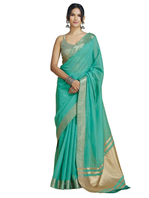 Vasthrlay Women's Cotton Unstitched Skin Friendly Saree