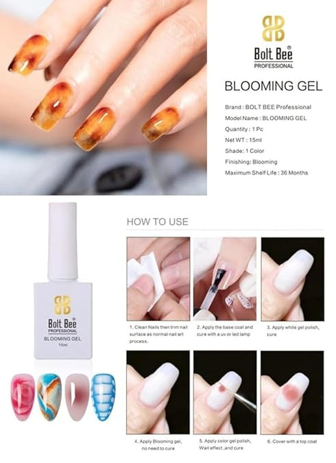 Nail Blooming Gel Clear Uv Led Blooming Gel Nail Polish