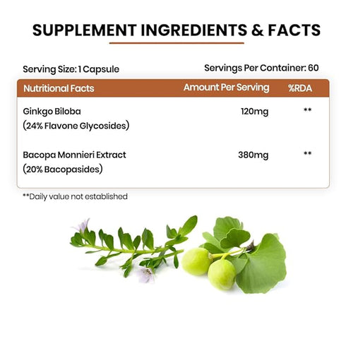 Himalayan Organics Ginkgo Biloba Capsules