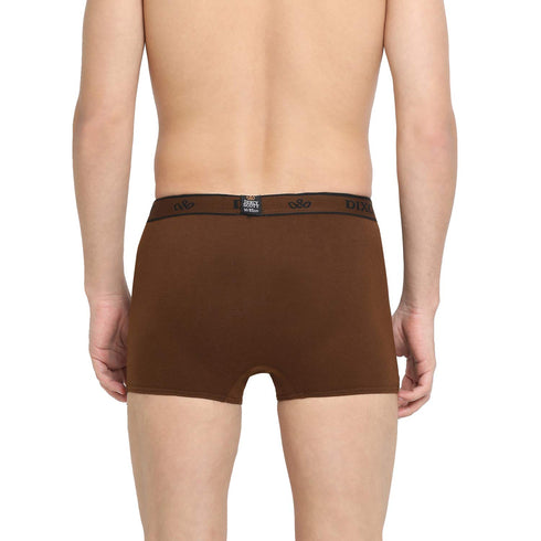 Dixcy Scott Men's Cotton Trunks (Pack of 5) (SWISHTRUNK-P5_Navy/Dark Grey/Lt Coffee Brown/Denim Blue/Wine