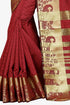 Vasthrlay Banarasi Red Ethnic Wear