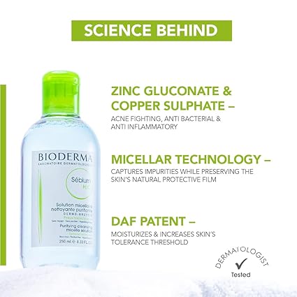 Bioderma Sebium H2O Purifying Micellar Cleansing Water