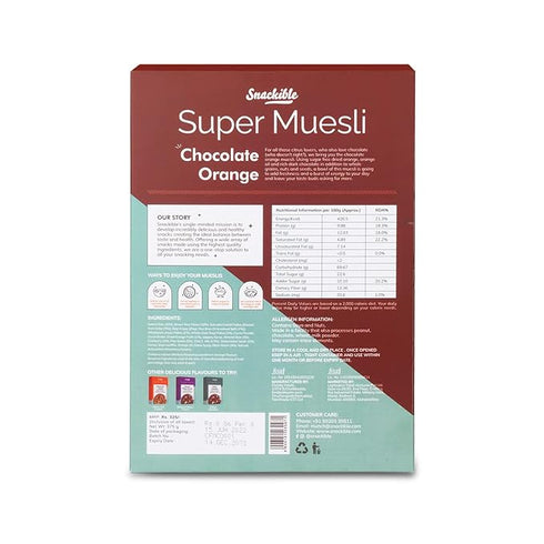 Snackible Chocolate Orange Muesli