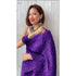Vasthrlay Georgette CRUSH Purple Purple