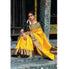 Vasthrlay Yellow Banarasi Saree