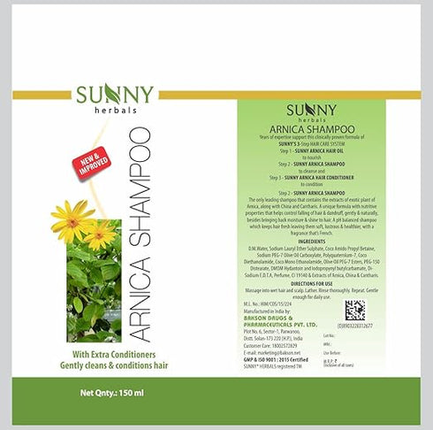 Sunny New & Improved pH Balanced Arnica Shampoo