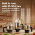 Preethi Diamond 750 Watts Mixer Grinder, 3 SS 304 Jars, Black