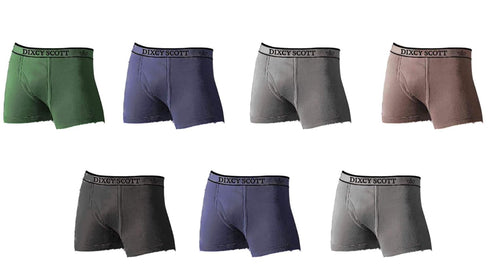 Dixcy Scott Men's Cotton Cross Trunk - Mix Colors (Pack Of 7)