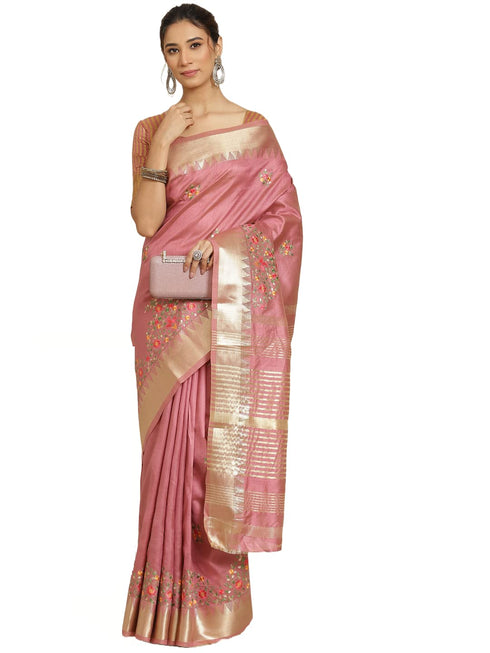 Vasthrlay Kasavu White Saree