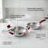 Prestige Stainless Steel 2 Pc Cookware Set with Glass Lid