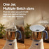 Preethi Diamond 750 Watts Mixer Grinder, 3 Jars (Stainless Steel), White