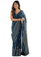 Vasthrlay Red Unstitched Saree