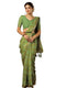 Vasthrlay Georgette Bandhani Unstitched Pink Saree