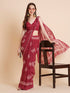 Vasthrlay Shimmer Georgette Printed Rani Saree