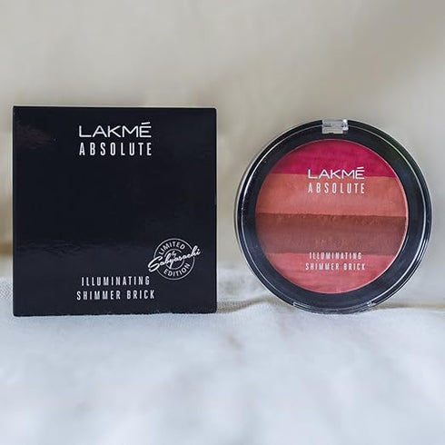 Lakme Absolute Illuminating Blush Shimmer Brick In Pink