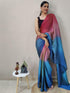 Vasthrlay Blouse Teal Saree