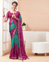Vasthrlay Bandhani Printed Chiffon Orange Saree