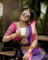 Vasthrlay Purple Kanjivaram Saree