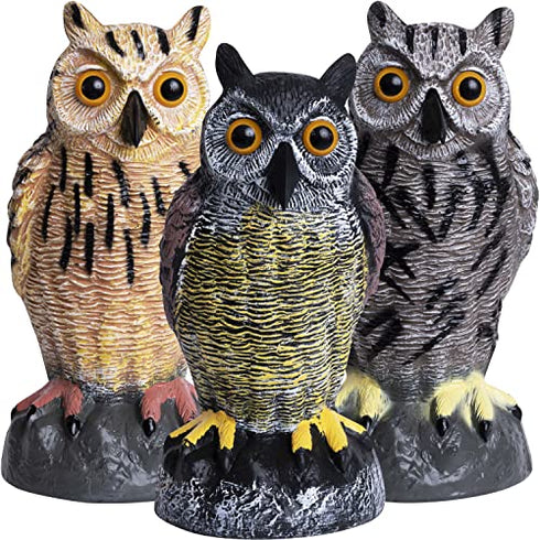 Owl Decoys to Scare Birds Away | Plastic Owls to Scare Birds Away