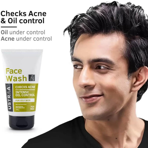 Ustraa Face Wash - Oily Skin - 100g