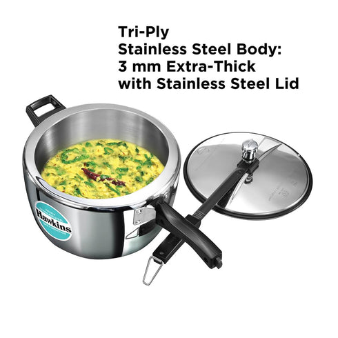 Hawkins Triply Stainless Steel Pressure Cooker