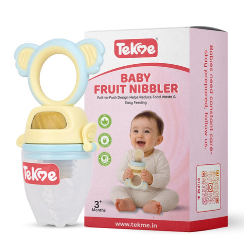 Tekme Silicone Food/Fruit Nibbler With Rotating Roll To Push Food