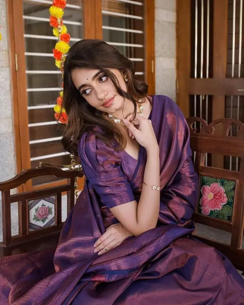 Vasthrlay Kanjivaram Traditional Unstitched Saree
