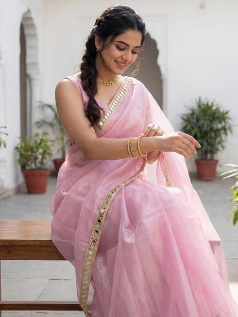 Vasthrlay Orange Unstitched Rt Ethnic Wear
