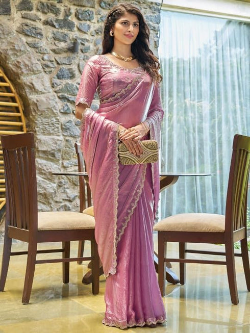 Vasthrlay Chiffon Unstitched Saree