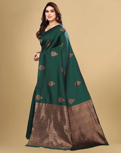 Vasthrlay Gold Banarasi Traditional Saree