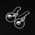 Zyrene 925 Sterling Silver Circle Drop Earrings for Women