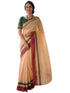 Vasthrlay Printed White Saree