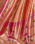 Vasthrlay Paithani Jacquard Unstitched Pink Saree